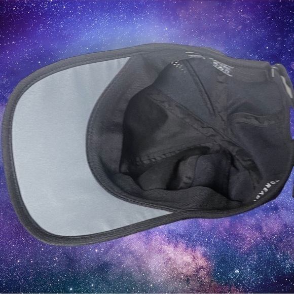 ADIDAS Women's Superlite Relaxed Fit Performance Hat Black and White - Picture 6 of 8